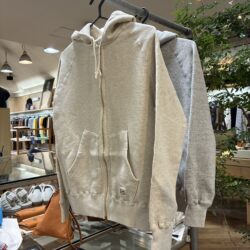 Kepani ケパニ　ラフィ裏起毛　ジップアップ　パーカー Manhattan-Ⅱ size1 / 2　COL オートミール / ライトグレー