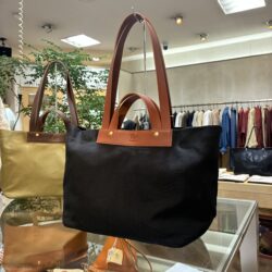 IL BISONTE イルビゾンテ 　2Wayトートバッグ【54262305224】　(COLブラック*赤茶 ）